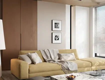 现代客厅 沙发组合 茶几 地毯 挂画