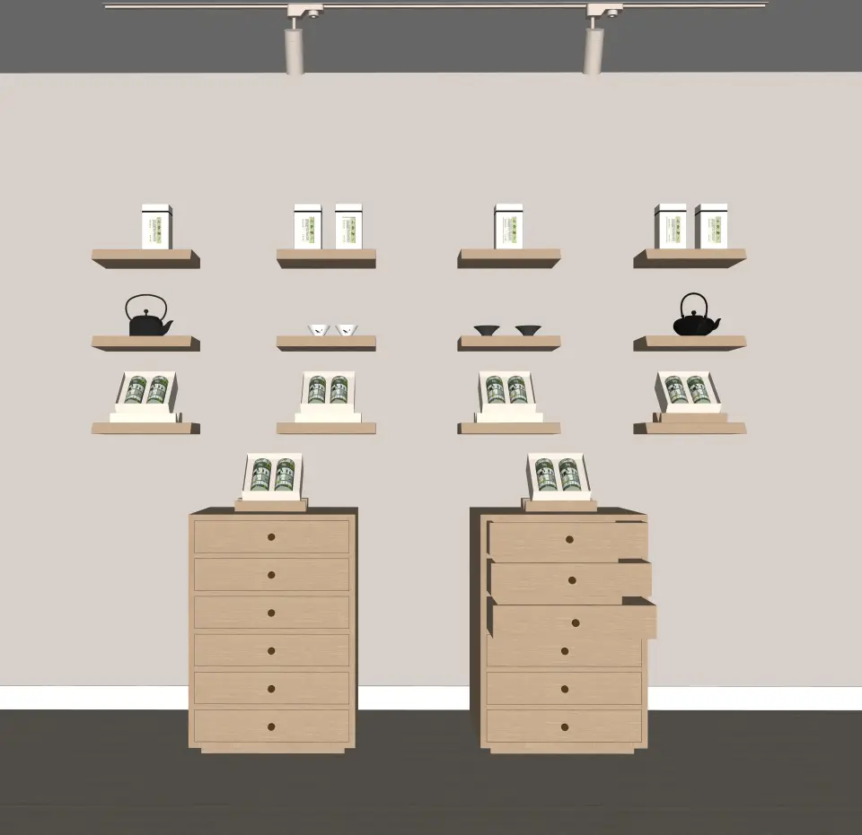 现代展柜 展架