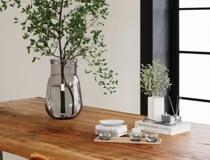 现代花瓶 植物 桌面摆件 摆件组合