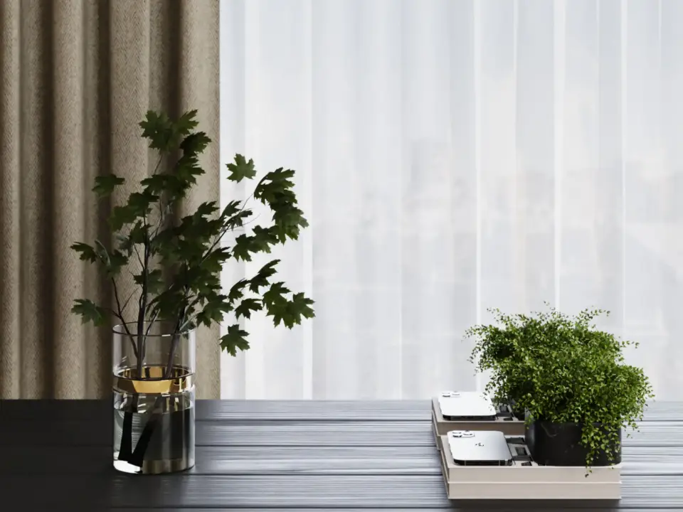 现代花瓶 植物 桌面摆件 摆件组合