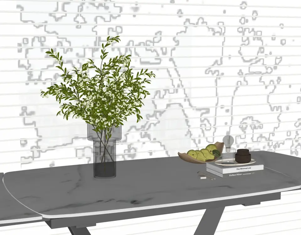现代花瓶 花瓶 摆件 桌面摆件 植物