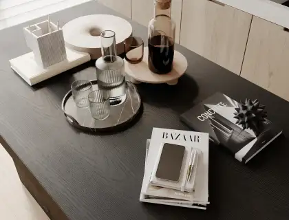 现代餐桌摆件 酒具 笔筒 手机